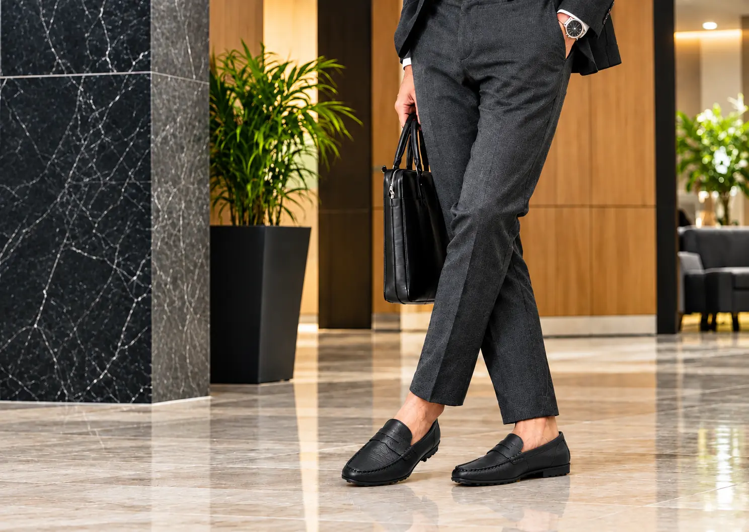 Micro Dhaka premium leather loafers